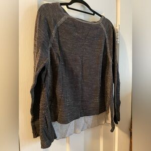Lou & Grey Hi Lo Dark Great Sweater Top Size Small
